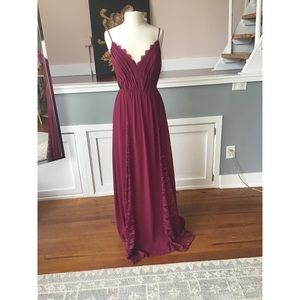 Hayley Paige Occasions style 5813 size 10 burgundy